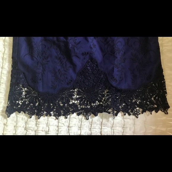 NWT T TAHARI AMANDA EMBROIDERED LACE DRESS 🤩 SZ M - Picture 10 of 11